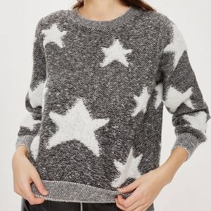 Topshop Star Pattern Sweater